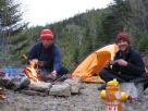 Kyle Pickering and Bobby McDowell walking across Canada